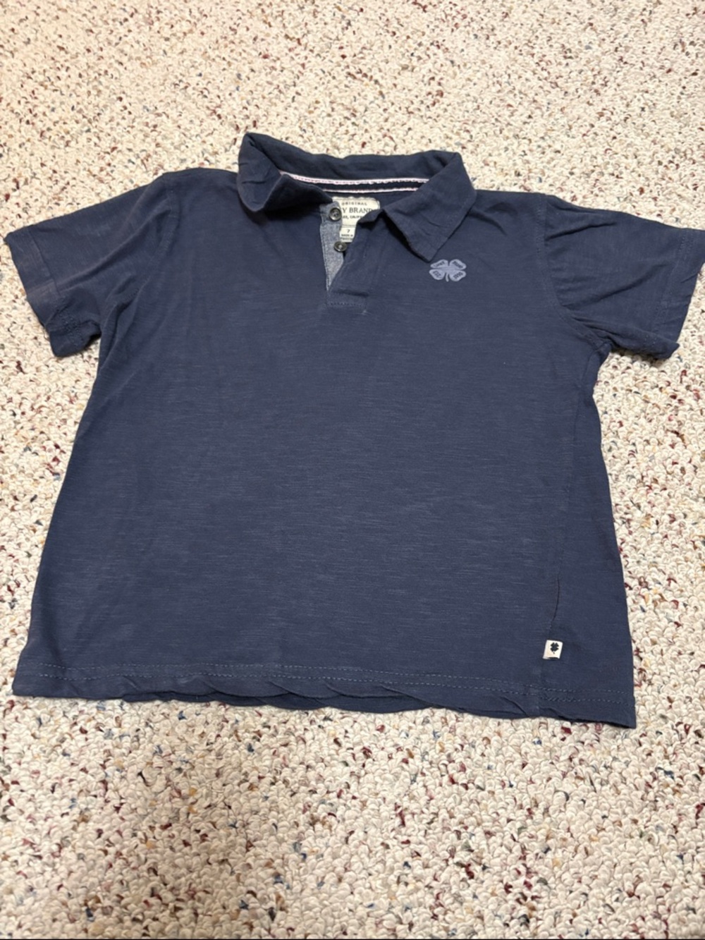 Lucky Brand Navy Shirt with Chest Label